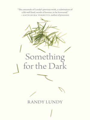 cover image of Something for the Dark